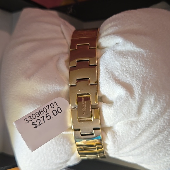 NWT - Coach Women's Arden Goldtone Bracelet Watch - Picture 4 of 14